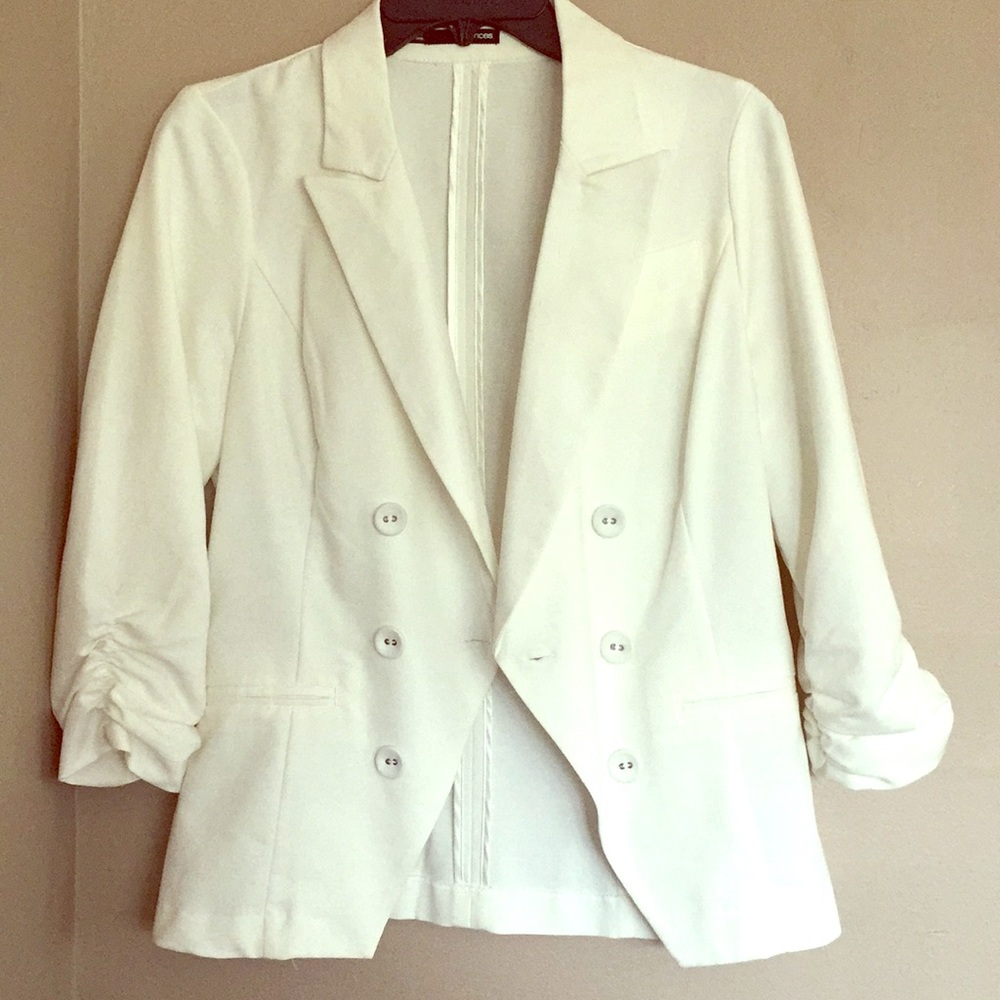 White formal jacket